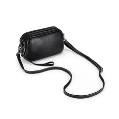 Small Cow Leather Crossbody Shoulder Bag for Women