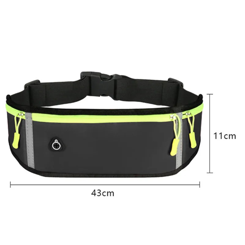 Waterproof Running Bag Waist Sports Phone Bag Gym Bag Hold Water Cycling Phone C