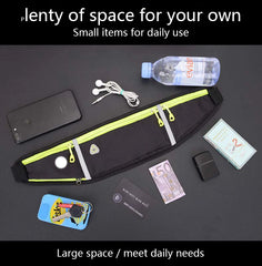 Unisex Running Belt with Water Bottle Waist Pack for Women