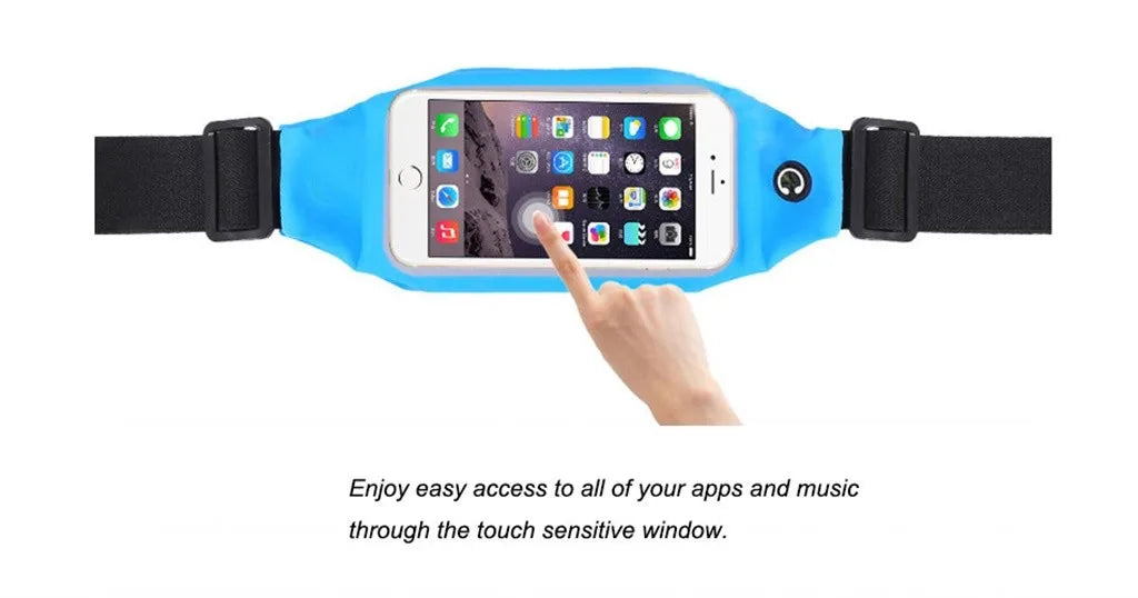 Sports Bum Belt Waist Pack Travel Zip Pouch Phone Waterproof Fanny Pack