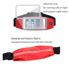 Sports Bum Belt Waist Pack Travel Zip Pouch Phone Waterproof Fanny Pack