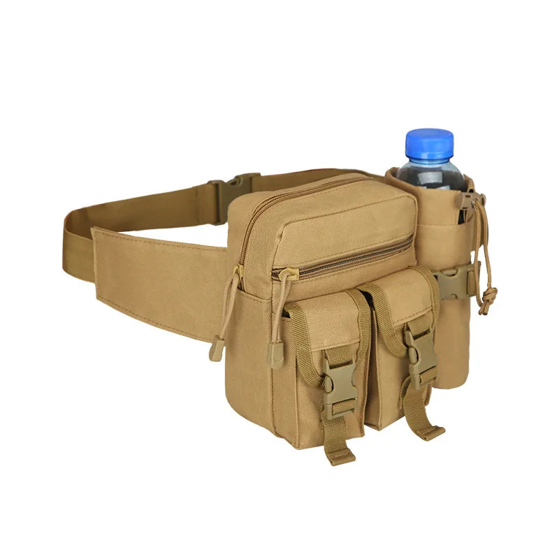 Waterproof Sports Waist Bag Tactical Bottle Holder Outdoor Backpack