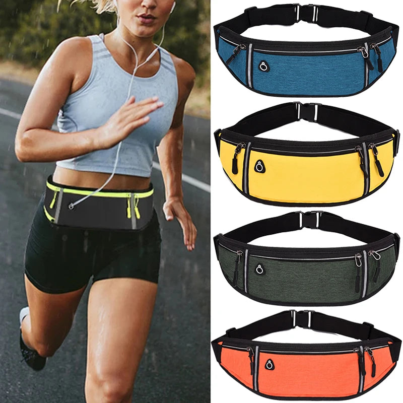 Waterproof Sports Gym Mobile Phone Bag Hidden Pouch Waist Pack