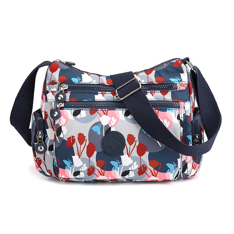 Rural Style Cloth Crossbody Ladies Casual Shoulder Bag Nylon Waterproof Handbag