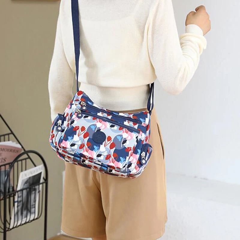 Rural Style Waterproof Nylon Crossbody Shoulder Bag
