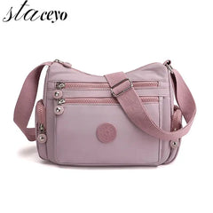 Rural Style Nylon Crossbody Ladies Casual Shoulder Bag Handbag Daily