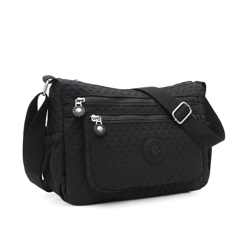 Rural Women Shoulder Bag Nylon Crossbody Bag Soft Women Purse