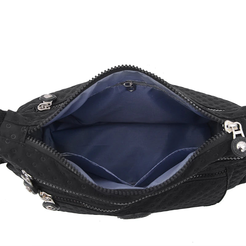 Rural Women Shoulder Bag Nylon Crossbody Bag Soft Women Purse