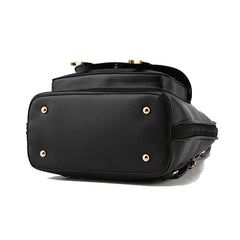 Pu Leather Backpack Women High Feminina Rucksack School Bags