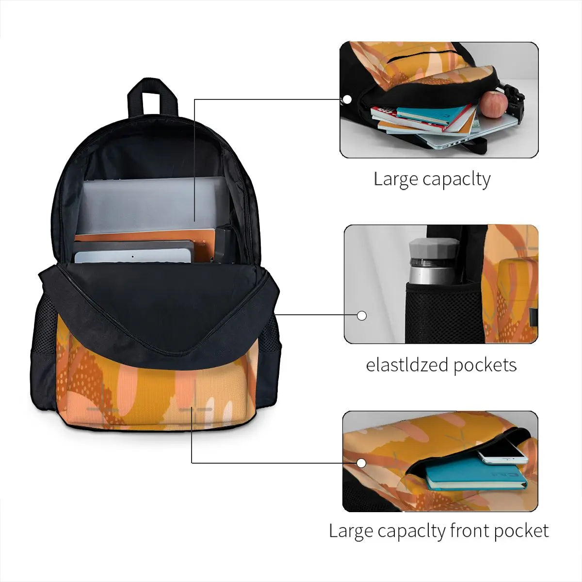 Abstract Digital Painting Backpack for Men & Women