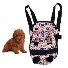 S/M/L Canvas Dog Carrier Outdoor Travel Dog Backpack Front Pet Bags