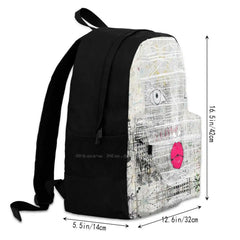 Abstract Dinosaur Art Student Backpack Laptop Travel Bag