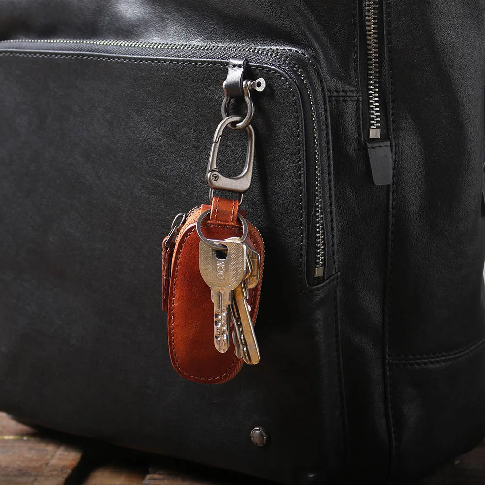 Vintage Style Leather Key Chain Men's Waist Car Key Chain