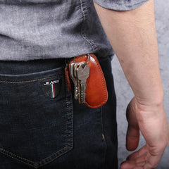 Vintage Style Leather Key Chain Men's Waist Car Key Chain
