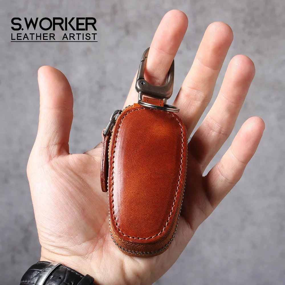 Vintage Style Leather Key Chain Men's Waist Car Key Chain