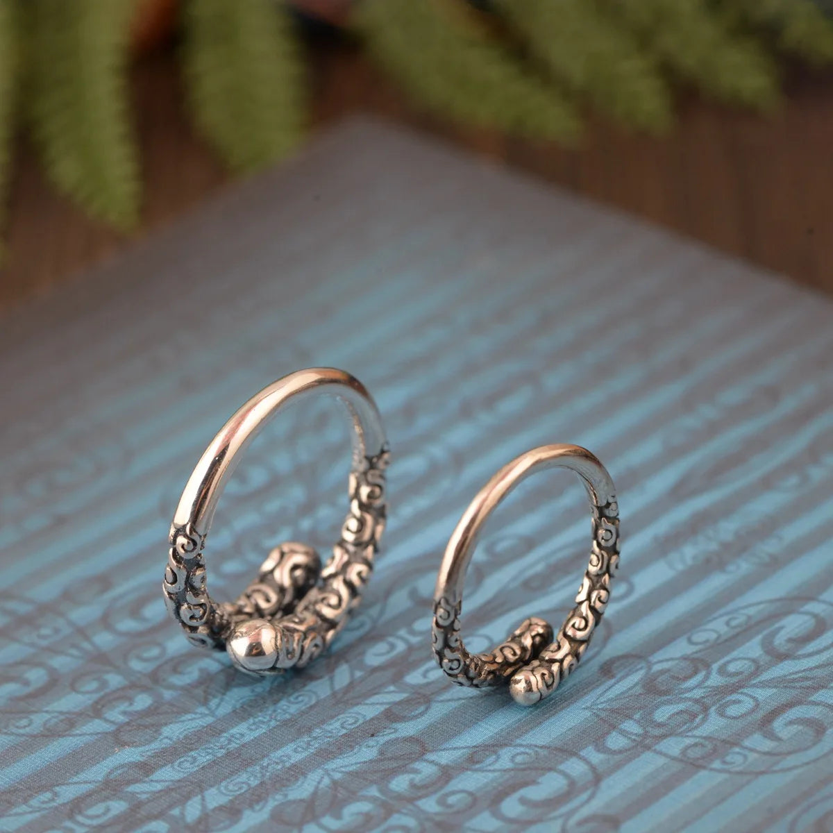 S990 Thai Silver Vintage Style Ring for Women
