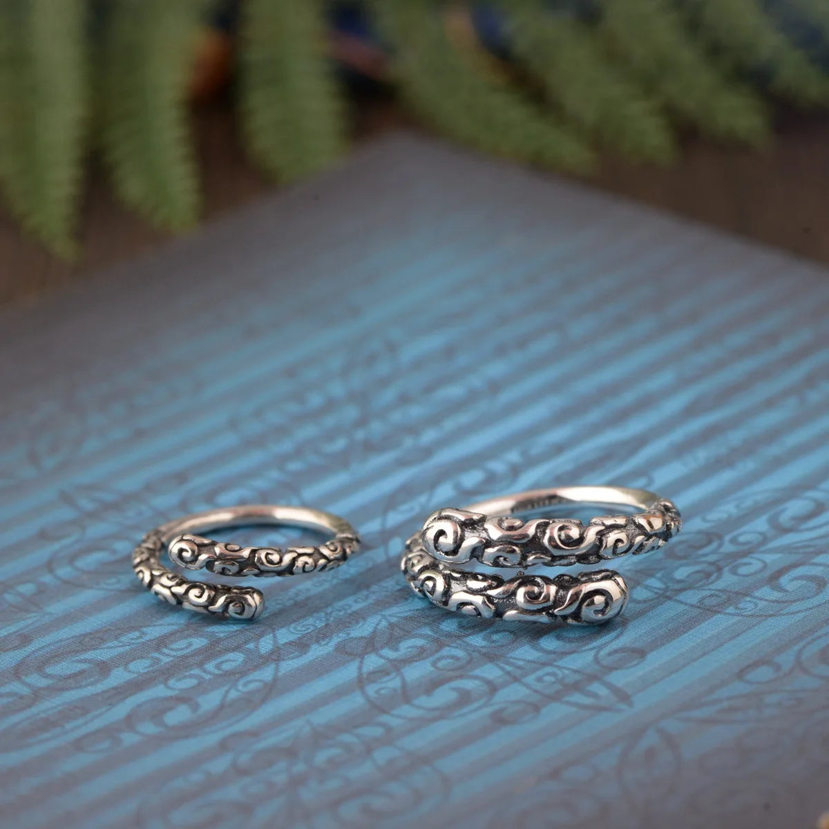 S990 Thai Silver Vintage Style Ring for Women