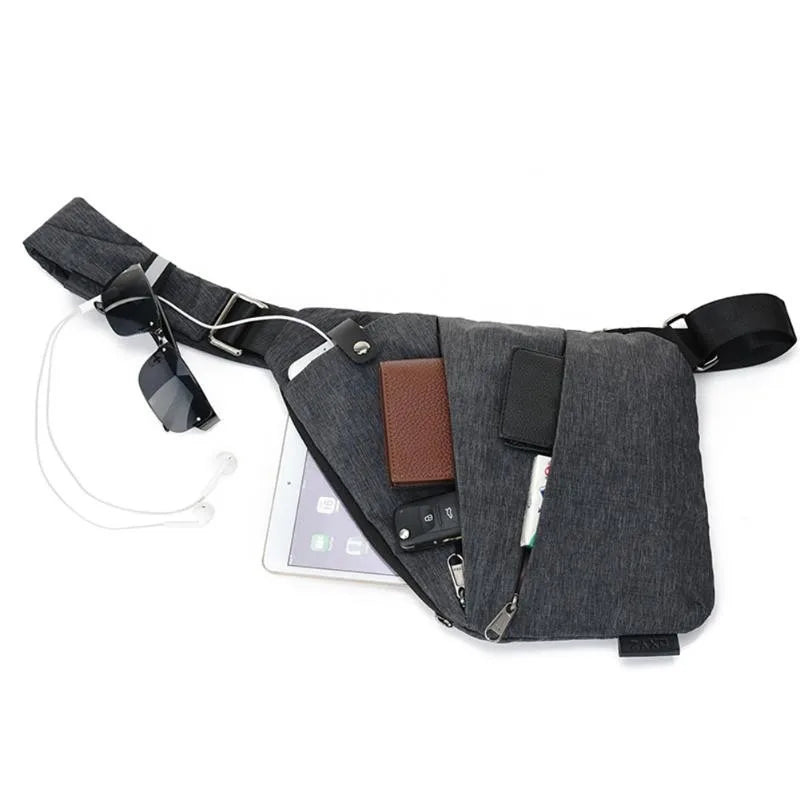 Unisex Anti-Theft Shoulder Bag Hidden Breast Package For Men