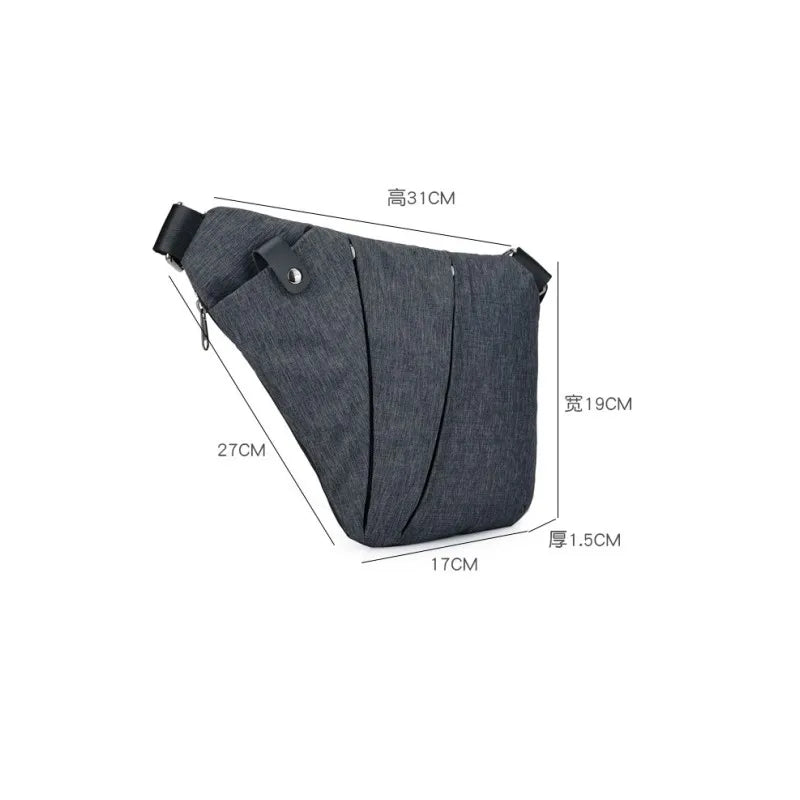 Unisex Anti-Theft Shoulder Bag Hidden Breast Package For Men