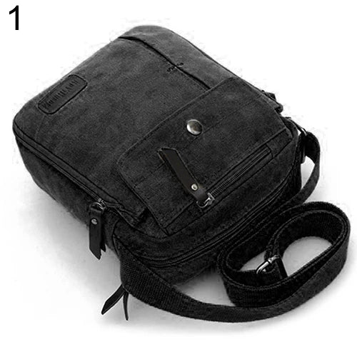 Canvas Shoulder Sling Bag Outdoor Crossbody Rucksack