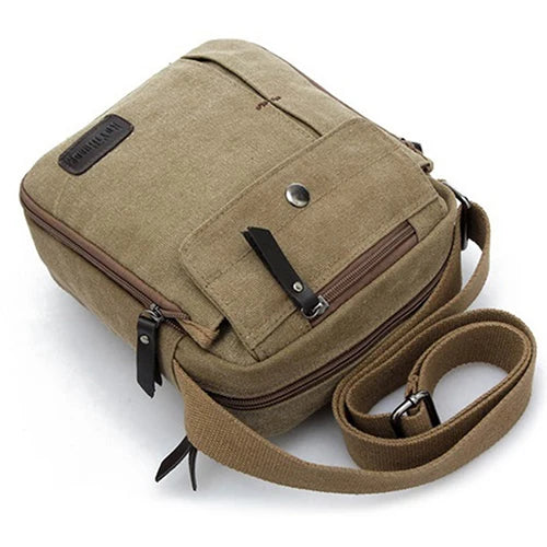Canvas Shoulder Sling Bag Outdoor Crossbody Rucksack
