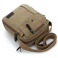 Canvas Shoulder Sling Bag Outdoor Crossbody Rucksack