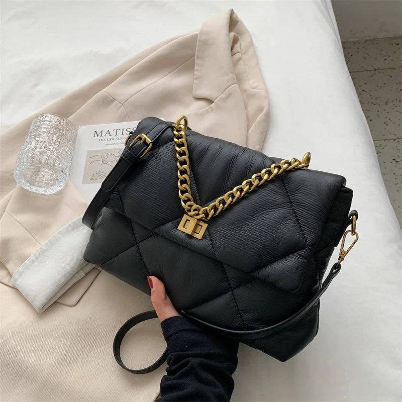 SCOFY Geometric Mini Chain Messenger Bag for Women