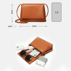 SCOFY Soft PU Leather Messenger Bag for Women Shoulder Bag