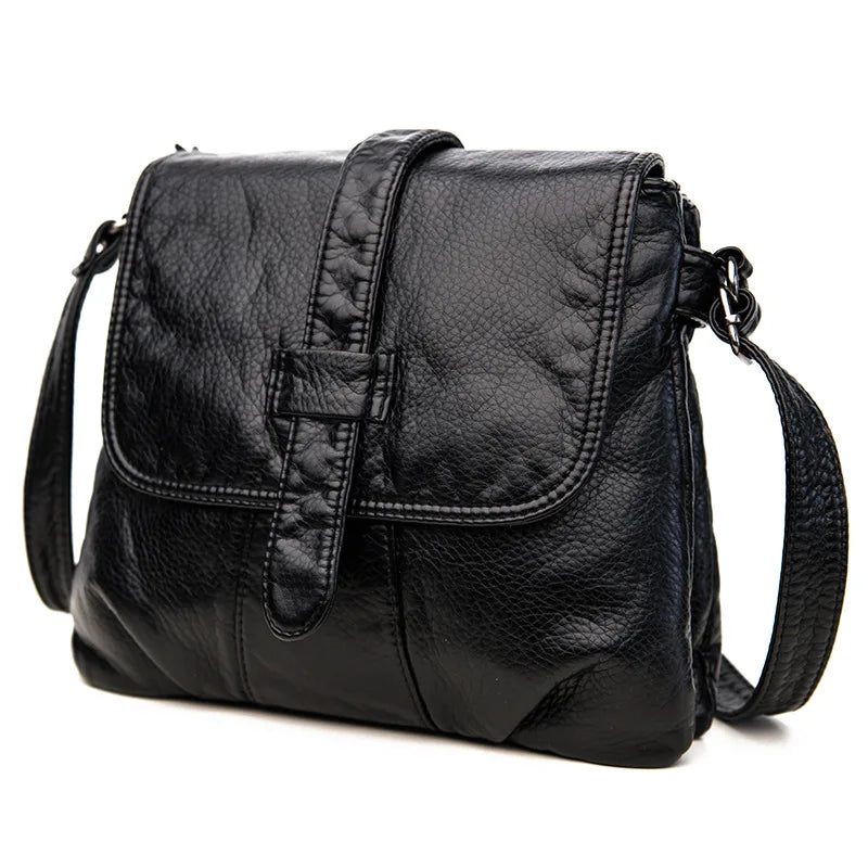SCOFY Soft PU Leather Crossbody Bag for Women Small Travel Shoulder Bags