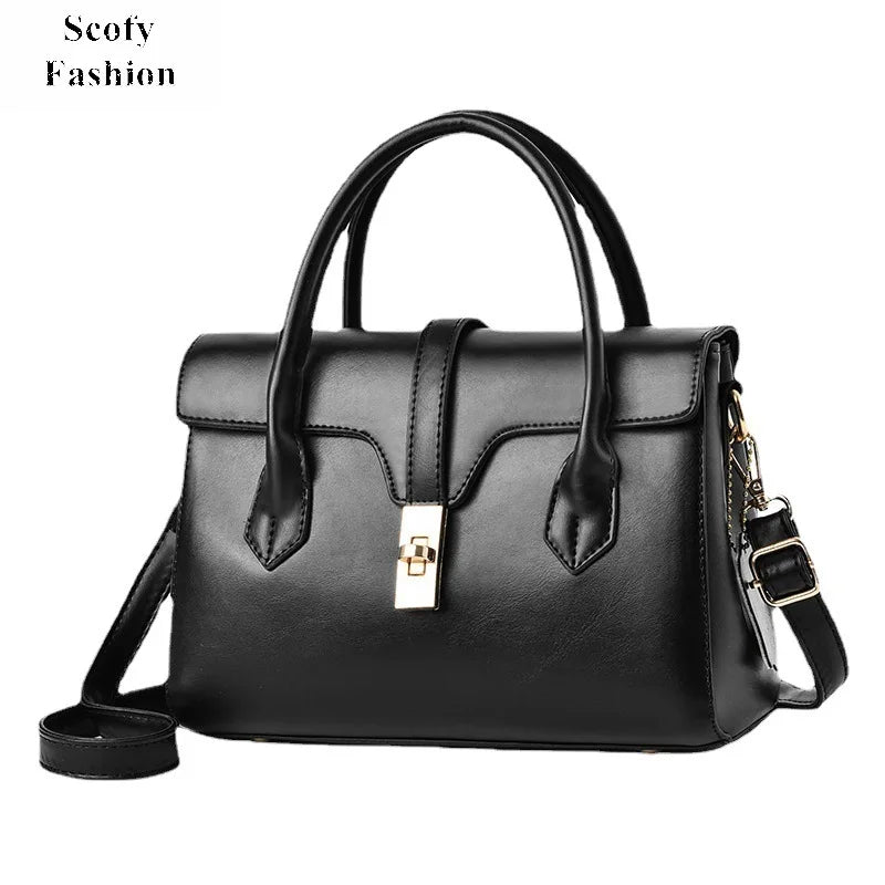 SCOFY Solid Shoulder Bags for Women Purses Handbags Crossbody Vintage Tote