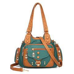 SCOFY High Woman Messenger Bag Soft Leather Handbags Famous Women Shoulder Tote