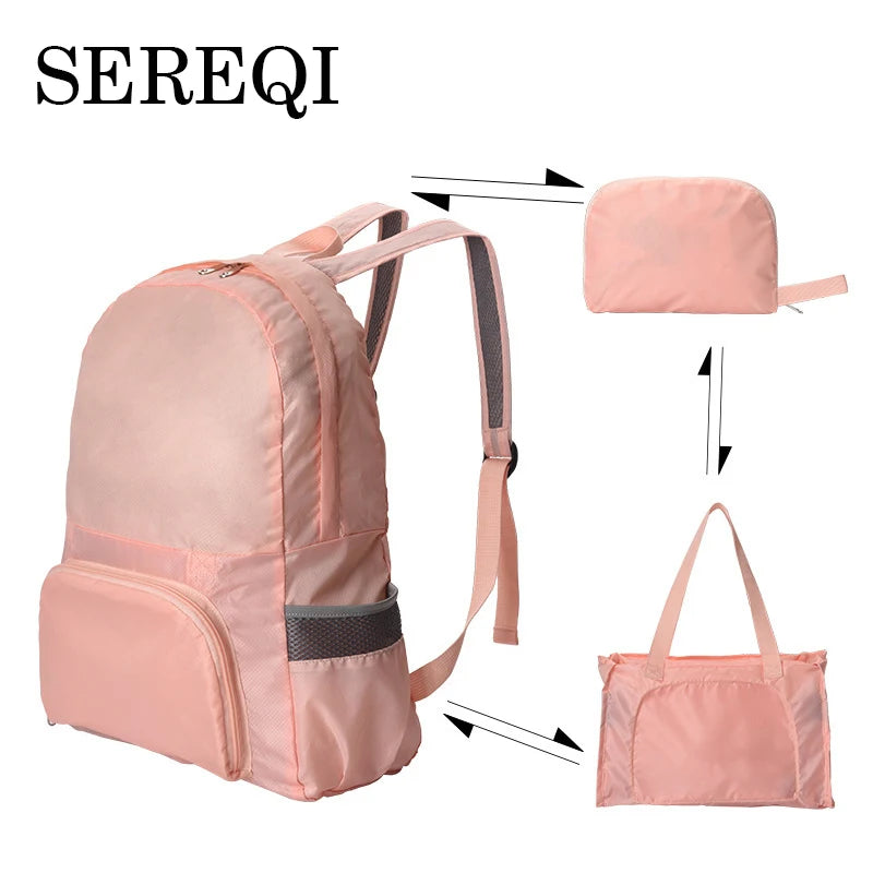 Waterproof Foldable Backpack for Travel Unisex Men Women School Bag