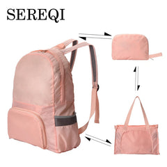 Waterproof Foldable Backpack for Travel Unisex Men Women School Bag