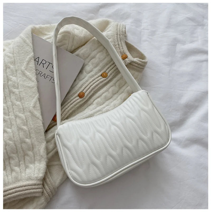 Women Shoulder Bag PU Leather Casual Messenger Underarm