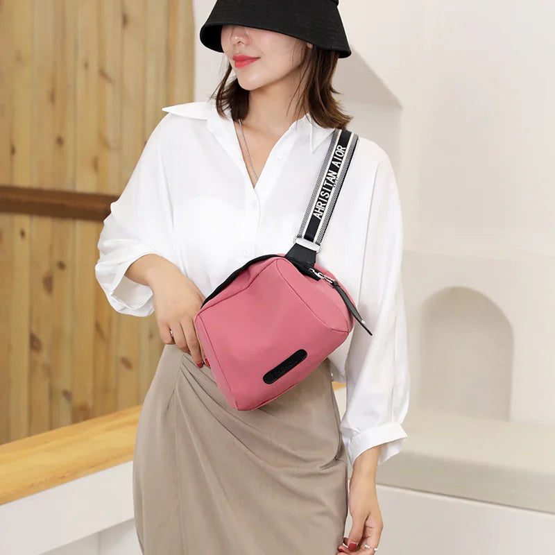 Women's Nylon Shoulder Bag Large Capacity Crossbody in Colorful