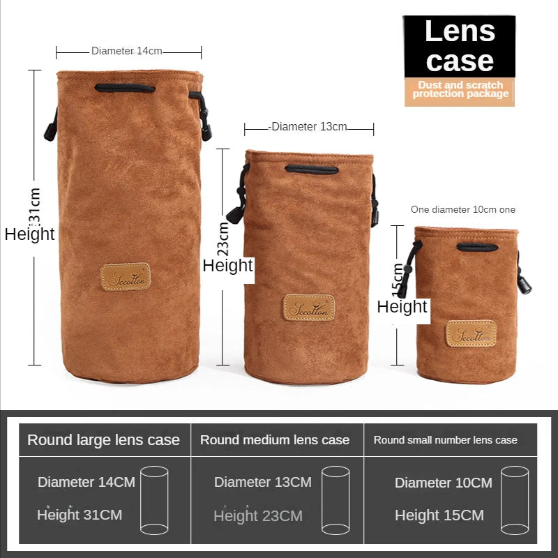 Lens Sack Storage Bag Shockproof For Various Brands Of Lens Bags