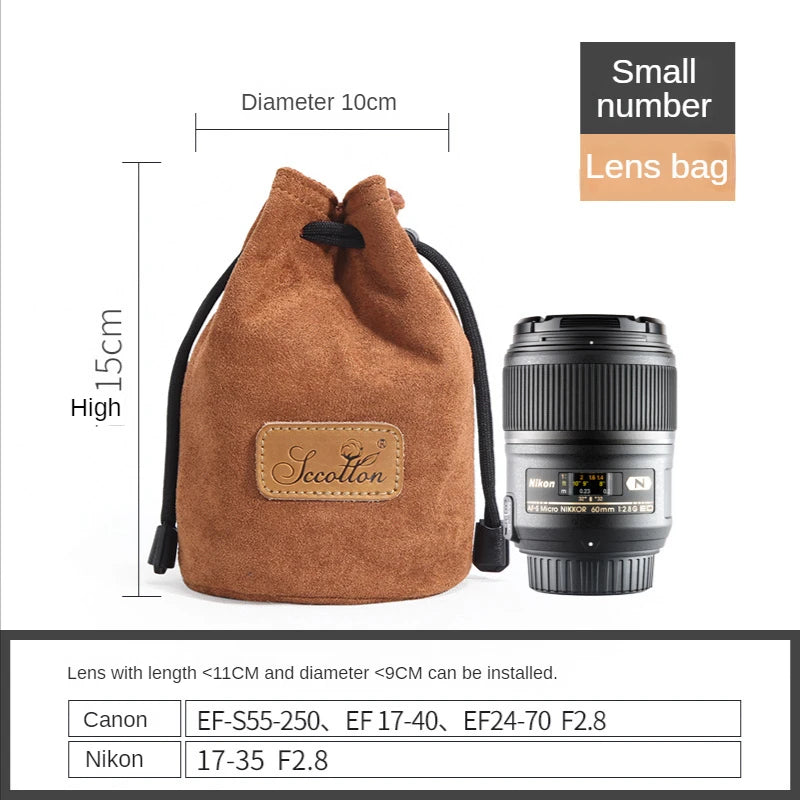 Camera Lens Sack Storage Bag Shockproof Liner bag Various Specifications