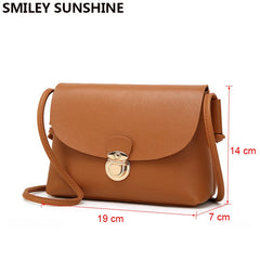 Small Women Messenger Bags Ladies Mini Handbag Crossbody Bags Brown