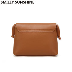 Small Women Messenger Bags Ladies Mini Handbag Crossbody Bags Brown