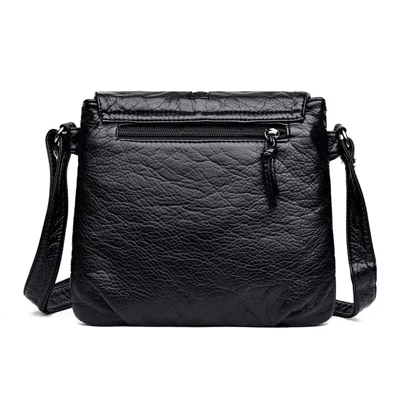 Tassels Crossbody Bag Soft Leather Purses And Handbag Women Shoulder Messenger B