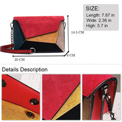 Retro Matte Crossbody Bag Chain Strap Small Flap Criss-cross Shoulder Bag