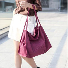 Canvas Women Bag Large Shoulder Bag Casual Tote Shopping Bags Handbags Ladies