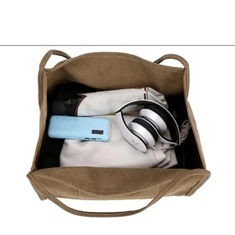 Canvas Women Bag Large Shoulder Bag Casual Tote Shopping Bags Handbags Ladies