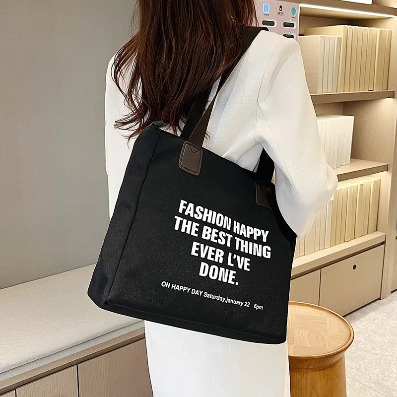 Canvas Women Handbags Cross Bag Youth Casual Ladies Large Capacity Shoulder Bag