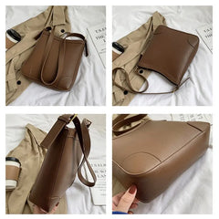 Women's Shoulder Bag Large Capacity Crossbody Messenger Bucket Bags