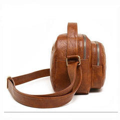 Women's Soft Leather Shoulder Bag Double-layer Large-capacity Crossbody Bag