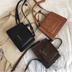 Autumn Winter Retro Bags Women Single Shoulder Messenger Mini Square Bags