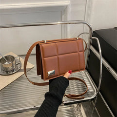 Flap Bag PU Leather Shoulder Handbag Women Crossbody Tote Purse