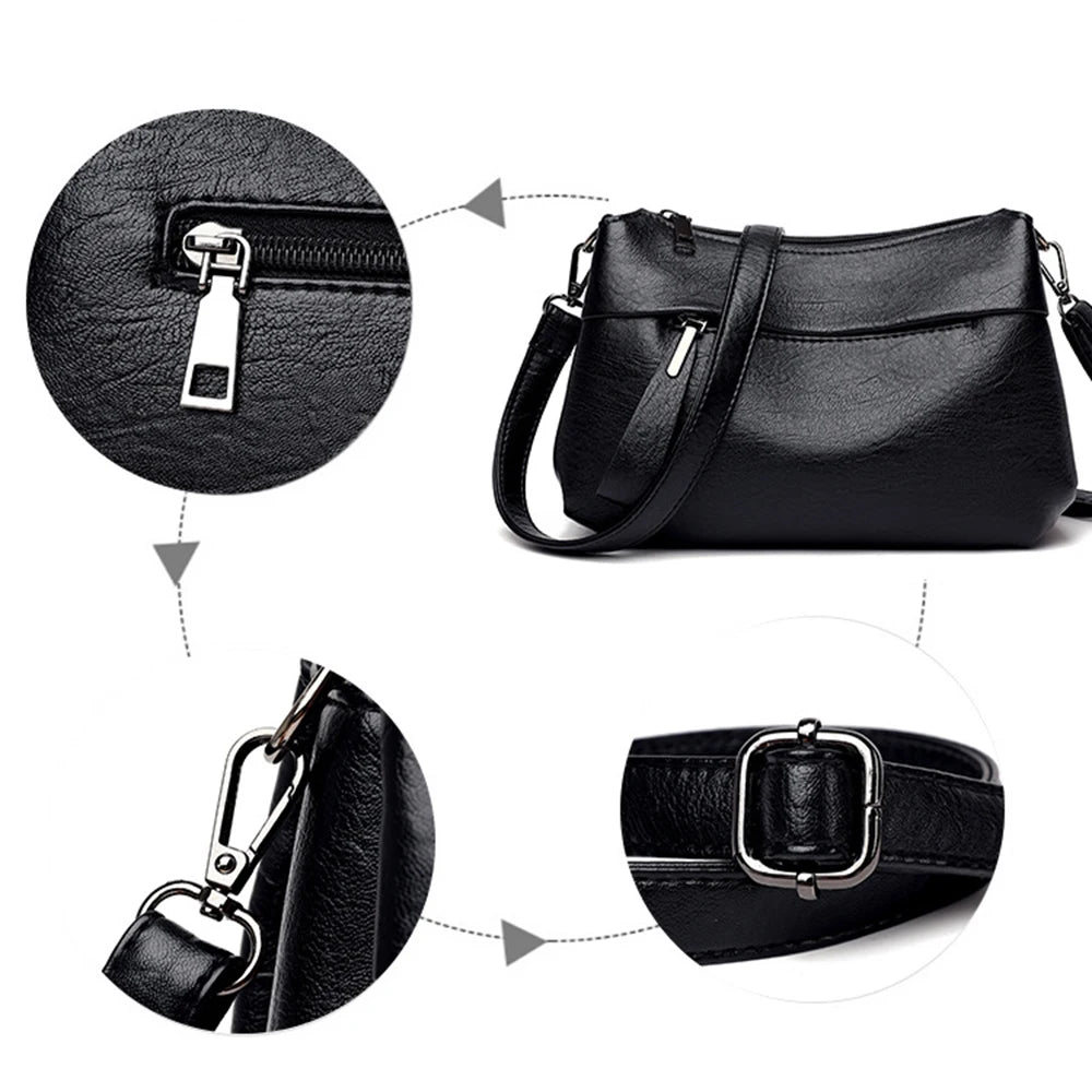 Leather Shoulder Bag For Women Crossbody Bags Ladies Handbags