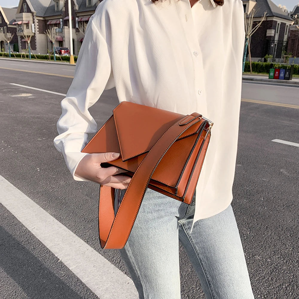 Vintage Women's Shoulder Bag PU Leather Messenger Handbag